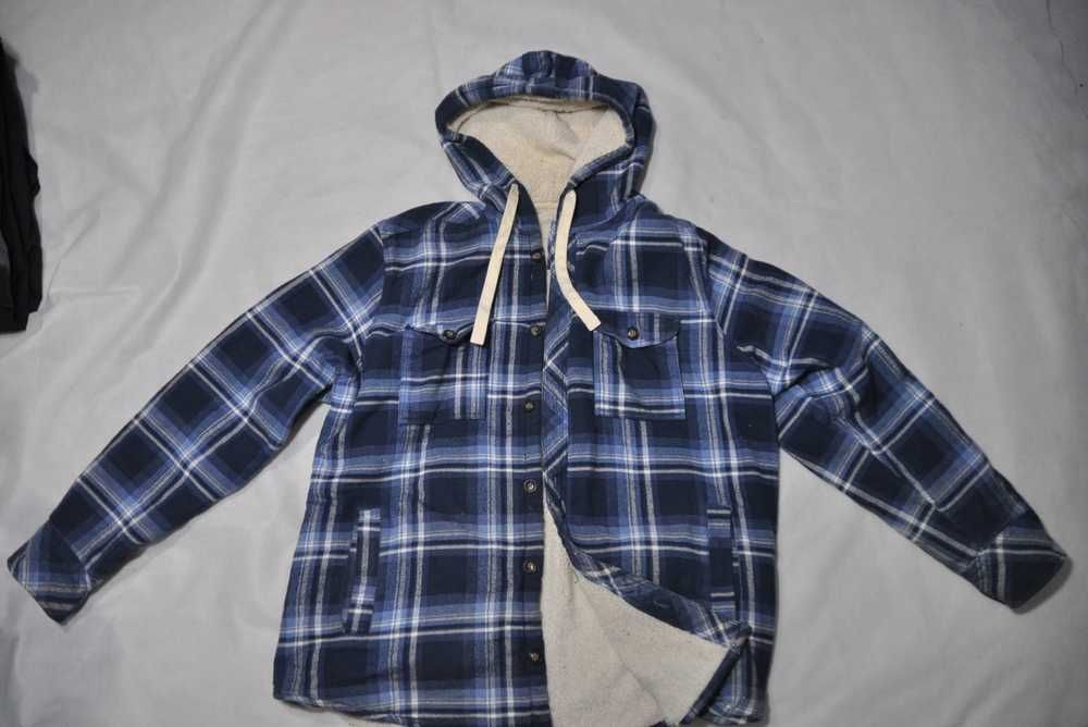 F&F 2XL męska koszula na misiu z kapturem ocieplana mocna workwear i19v TOCSAM
