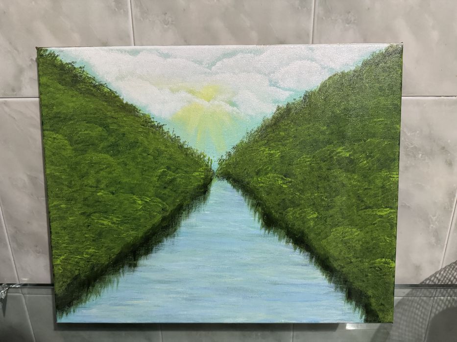 Tela pintada à mão