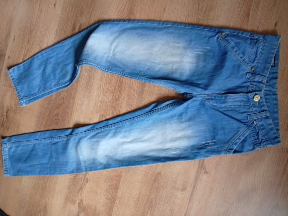 Dolce Gabbana oryginalne slim wiosenne jeansy damskie w stanie bardzo