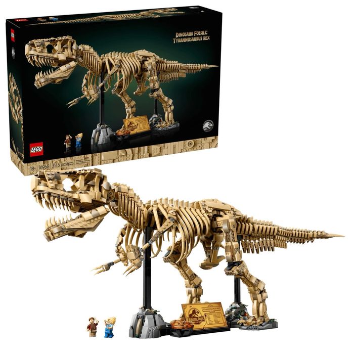 Блоковий конструктор LEGO Jurassic World Скам'янілості динозаврів: Тиранозавр рекс (76968)