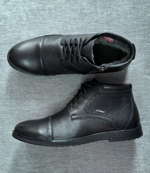 Чоловічі зимові черевики батал класичні великого розміру 47 48 32см