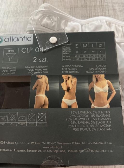 Труси трусики жіночі стринги Атлантик Atlantic комплект набір
