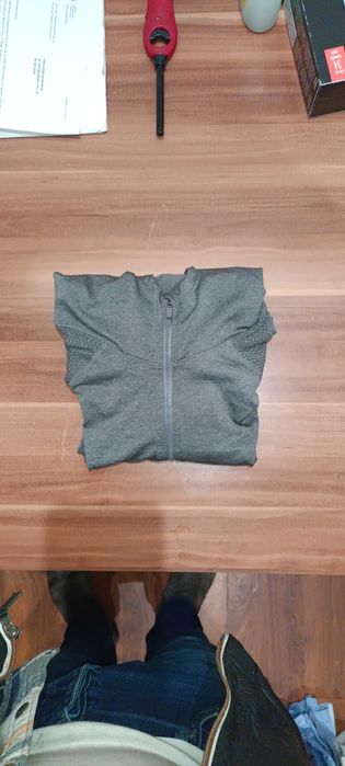 Bluza męska treningowa z kapturem termoaktywna XL szara nowa