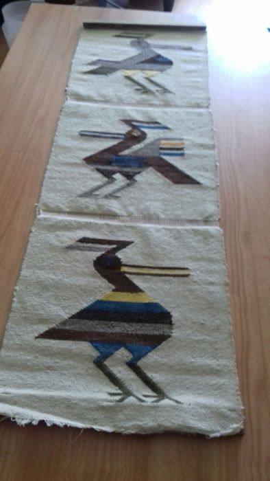 Quadro/tapete em juta