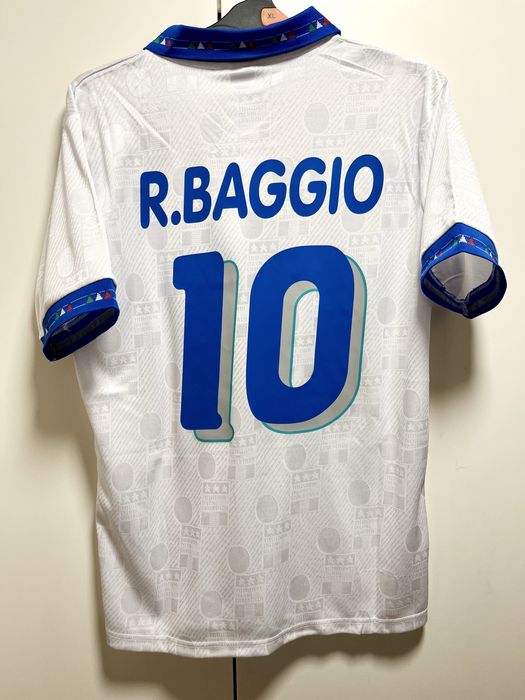 Koszulka Roberto Baggio 10 Italia 1994 • Wyjazdowa Biała • Retro Vintage L