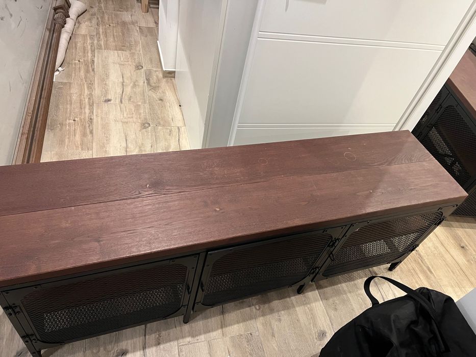 FJÄLLBO Szafka pod TV, czarny, 150x36x54 cm