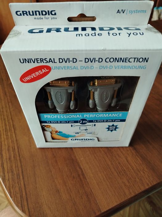 Kabel grundig DVI-D 24+1 pin nowy 2m
