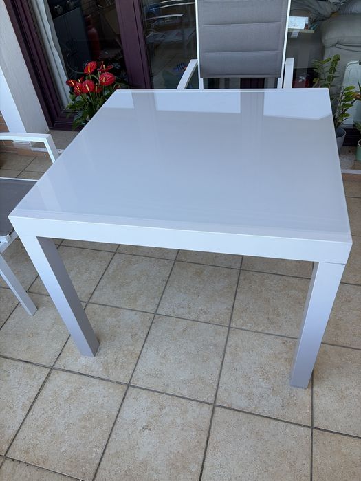 Mesa de alumínio extensivel NATERIAL LYRA Cinza