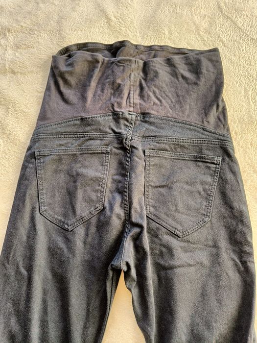 Spodnie długie granatowe ciążowe H&M Mama rozmiar 38