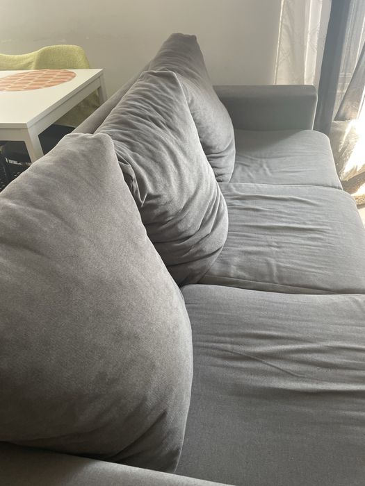 Sofá cinzento da conforama