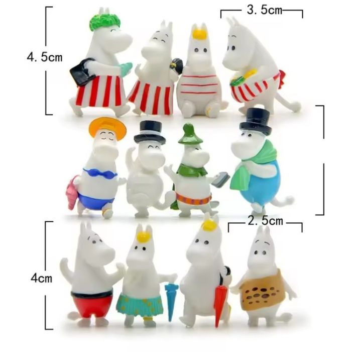 набор фигурок 12 шт Мумин moomin Муми тролли Мумі тролі