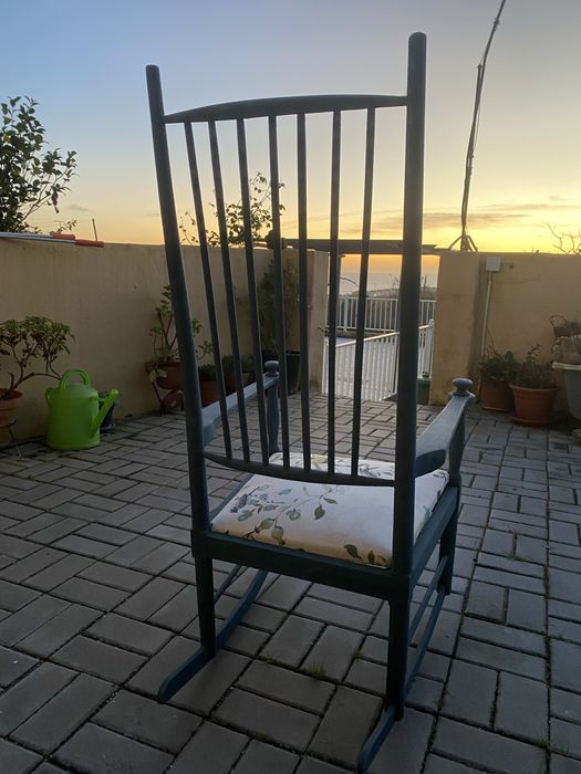 Cadeirão de Baloiço Vintage restaurado