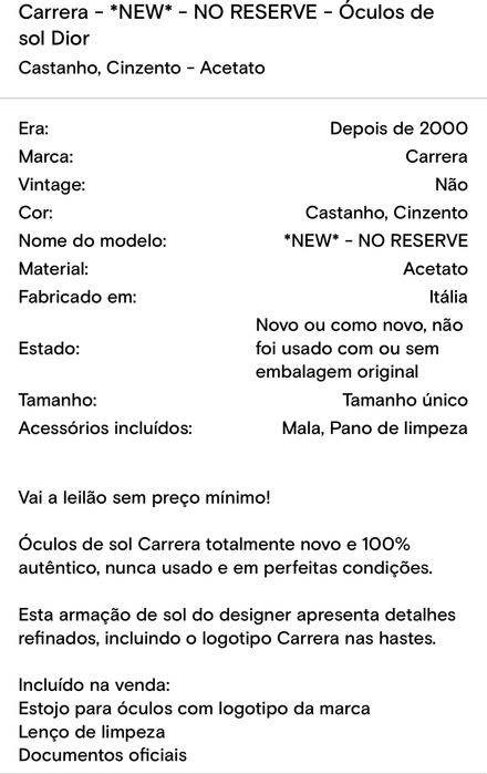 Oculos de Sol CARRERA DIOR