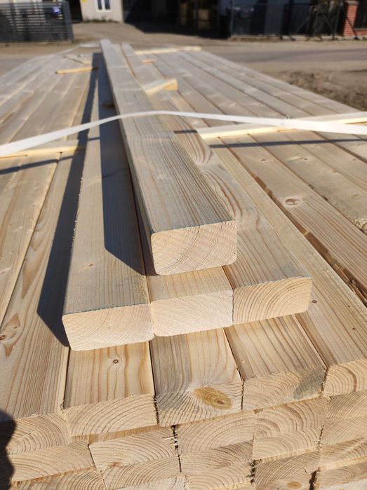 Kantówka strugana 38x63 Legar Łata Deska elewacyjna Deska tarasowa