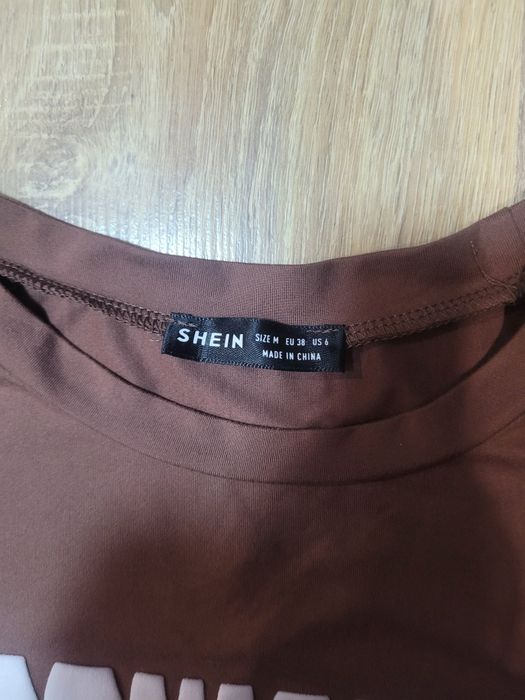 Коричневий топ Cowgirl Shein