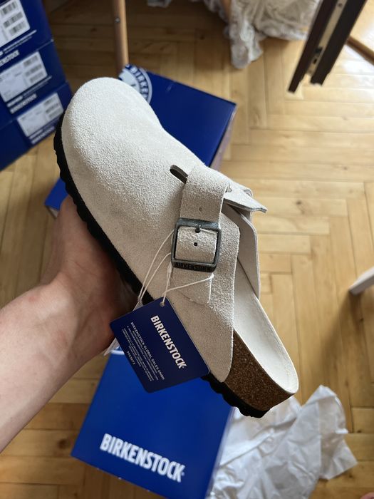 Замшеві шльопанці Birkenstock Boston оригінал !!!