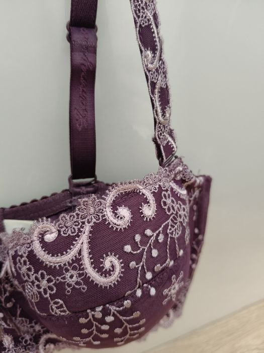 Śliwkowy fioletowy stanik