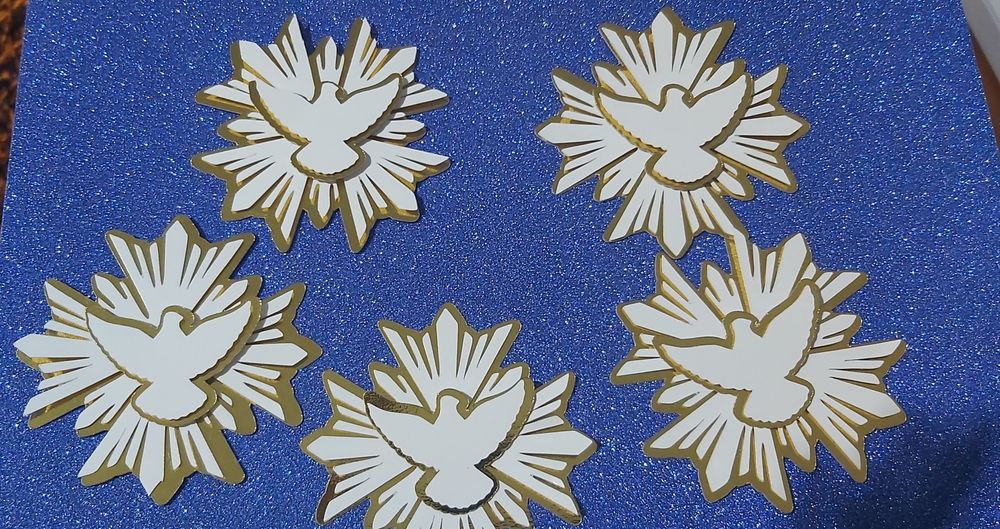 Topo de bolo para e aniversario crisma batizado