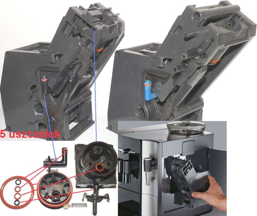 Uszczelki smar ekspres Bosch Vero Cafe Aroma Siemens EQ5 EQ6 EQ7 EQ8