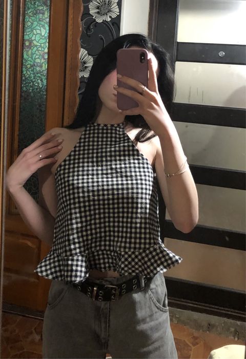 Топ клетчатый.