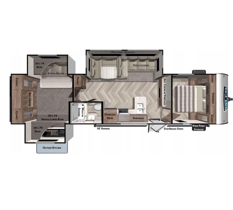 Amerykańska Przyczepa kempingowa Salem Forest River Usa 2020r.