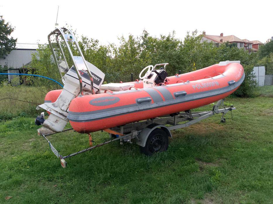 Ponton Rib Morski "C" 481 + silnik Johnson 70 kM + przyczepa OKAZJA CE