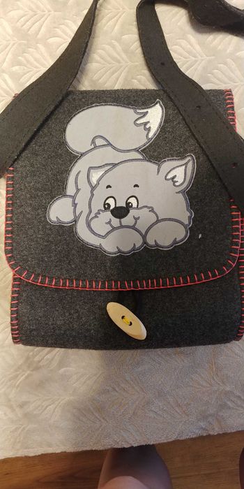 Torba z naszytym kotem