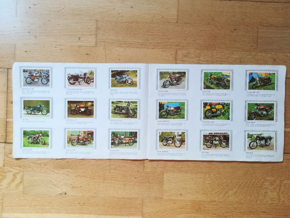 Caderneta de cromos "motorismo" 1976 - completa