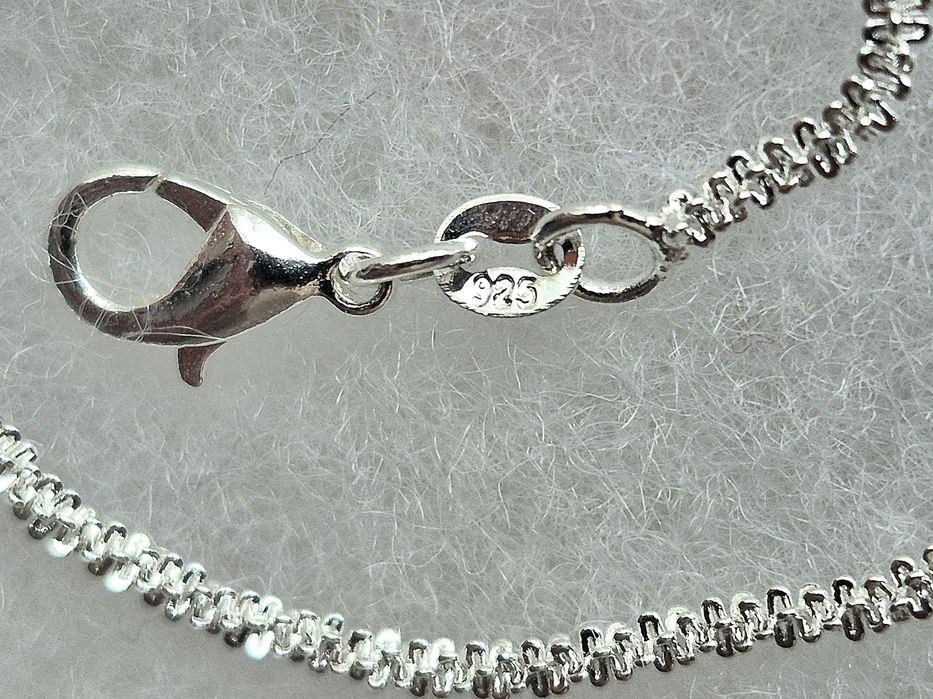 925 Grawer Posrebrzana jak Srebro Srebrna Bransoletka Daisy 20cm 2mm