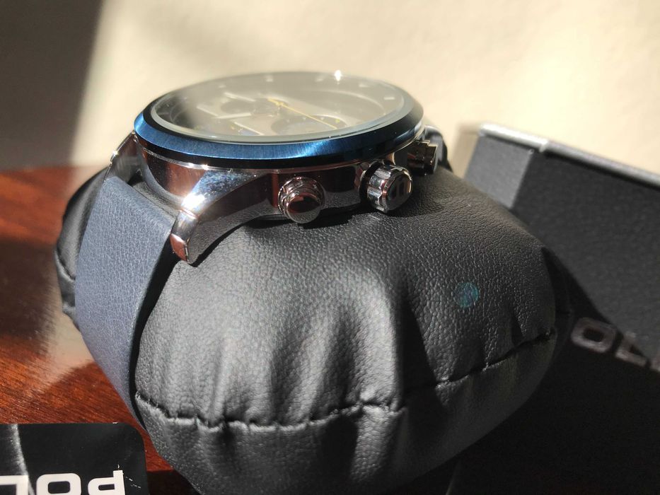 Relógio Police Azul & Prateado