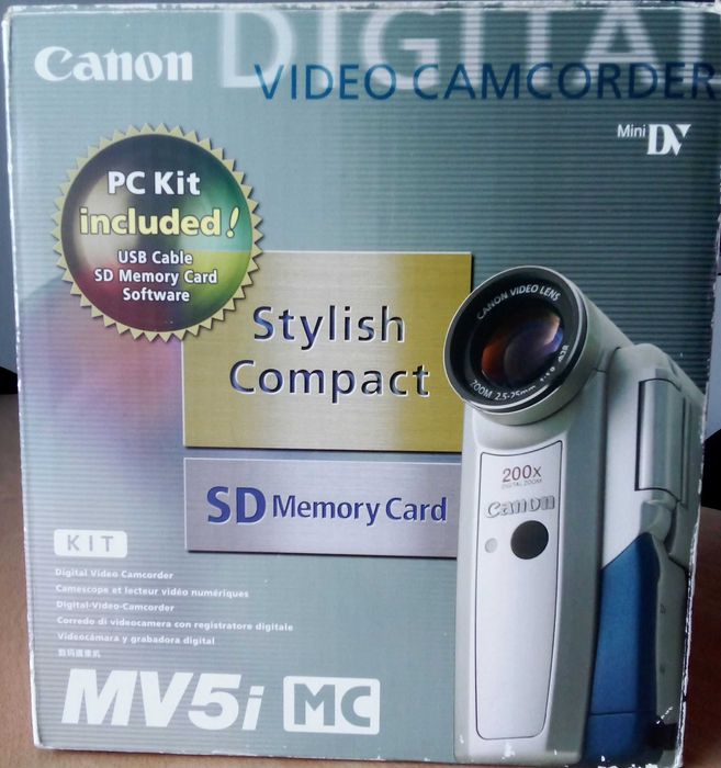 Câmara de vídeo y gravador digital Canon MV5i MC