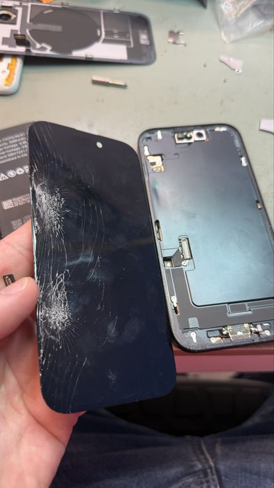 trocar de ecra iphone e android