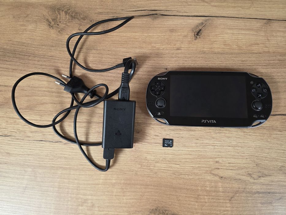 Konsola Sony Playstation Vita PSV Fat Oled+ Karta 8GB + Oryginalna Ładowarka