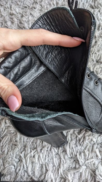 Чобітки шкіряні демісезон весна/осінь 37р