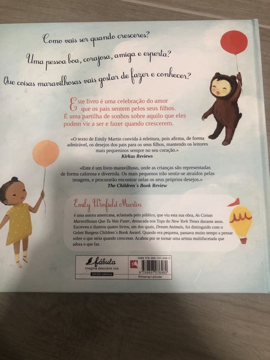 Livro: As coisas maravilhosas que tu vais fazer