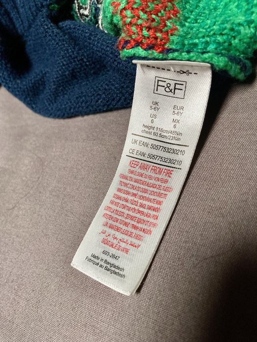 Świateczny sweterek dla chlopca  5-6lat