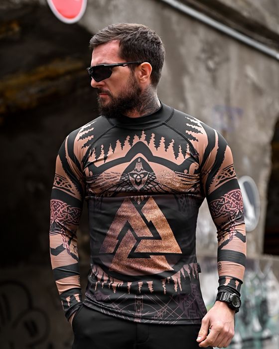 Тактичний військовий Рашгард Odin / рашгард punisher / рашгард Voron