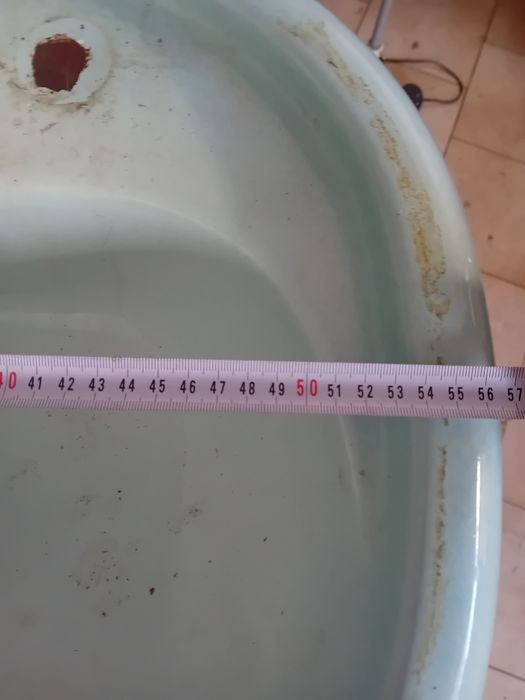 Lavatorio antigo azul em bom estado