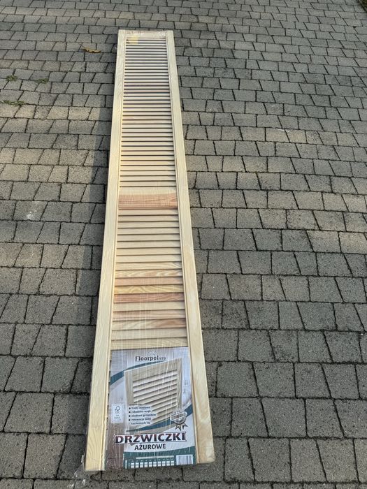 Drzwiczki ażurowe sosnowe drewniane floorpol kolor naturalny NOWE