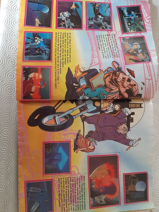 Caderneta Biker Mice in Mars  em língua francesa, incompleta