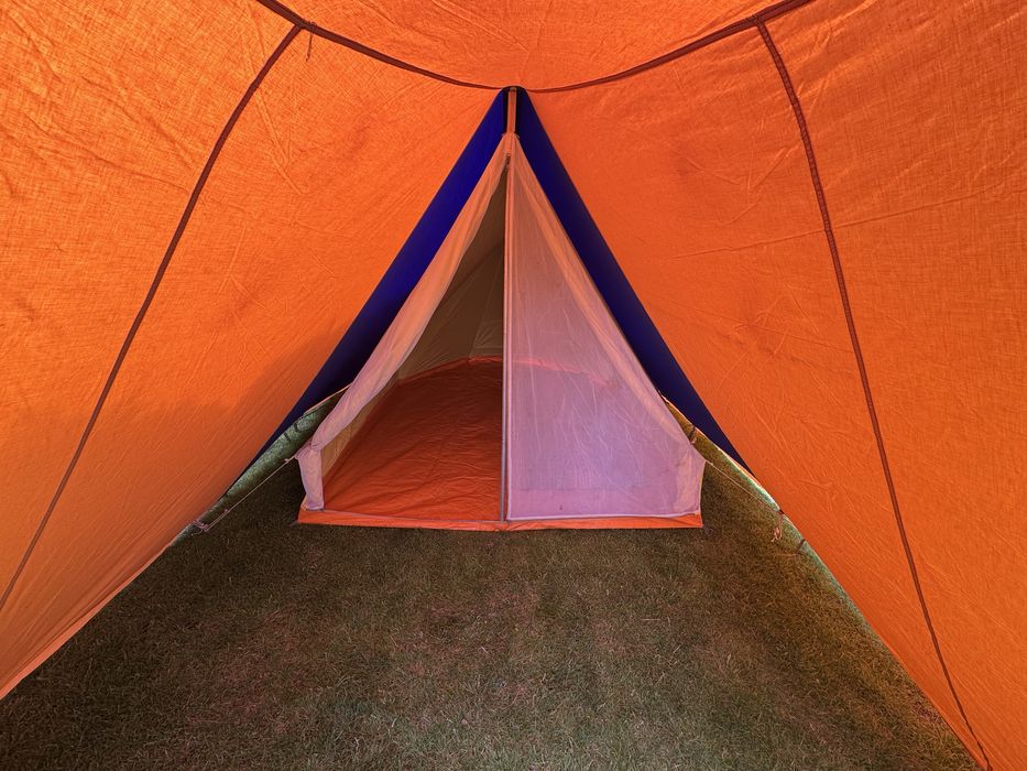 Namiot WARTA 3 osobowy Legionowo PRL doskonały stan rok 1974 oryginał!