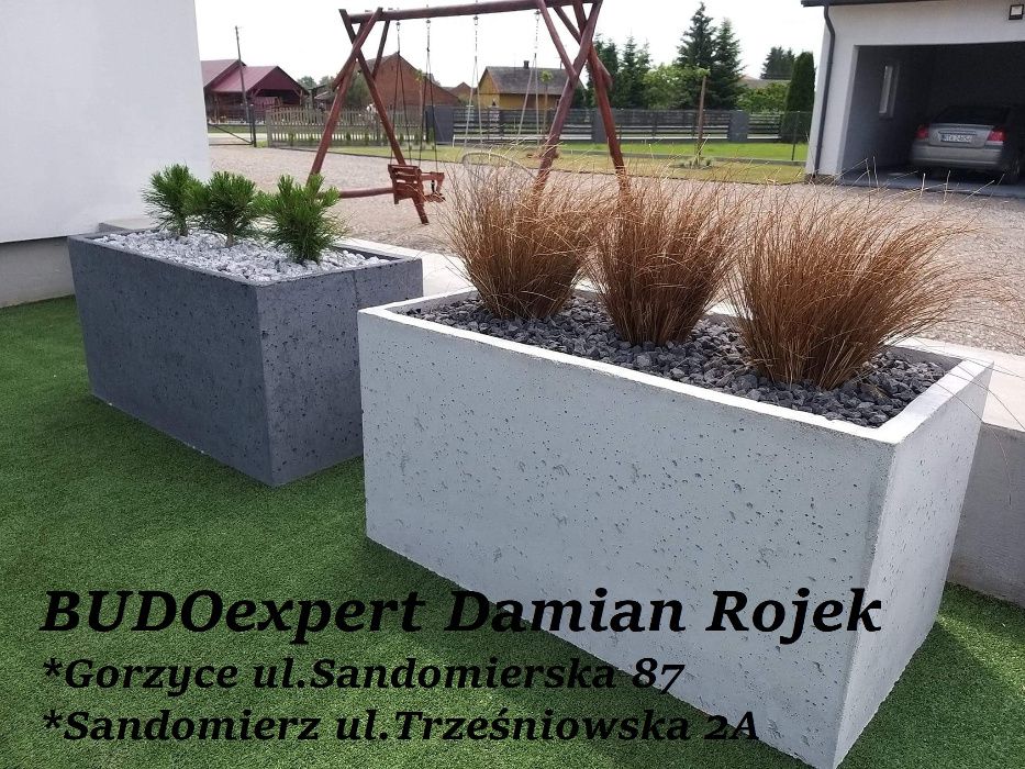 Nowoczesne Betonowe Donice 40x80x40 Ogrodowe Beton Architektoniczny Sandomierz Olx Pl