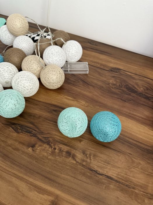 Zestaw dla dziecka, deko, cottonballs, pompony, zawieszka + gratis