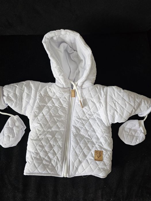 Ubranko do chrztu + kurteczka i buciki