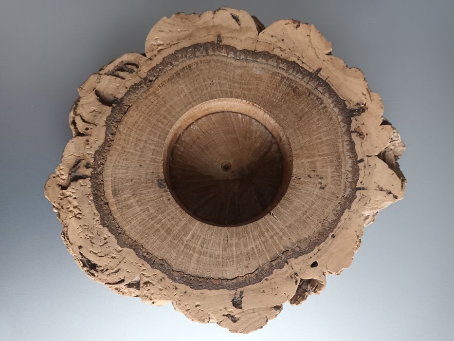 Base de cortiça para vela