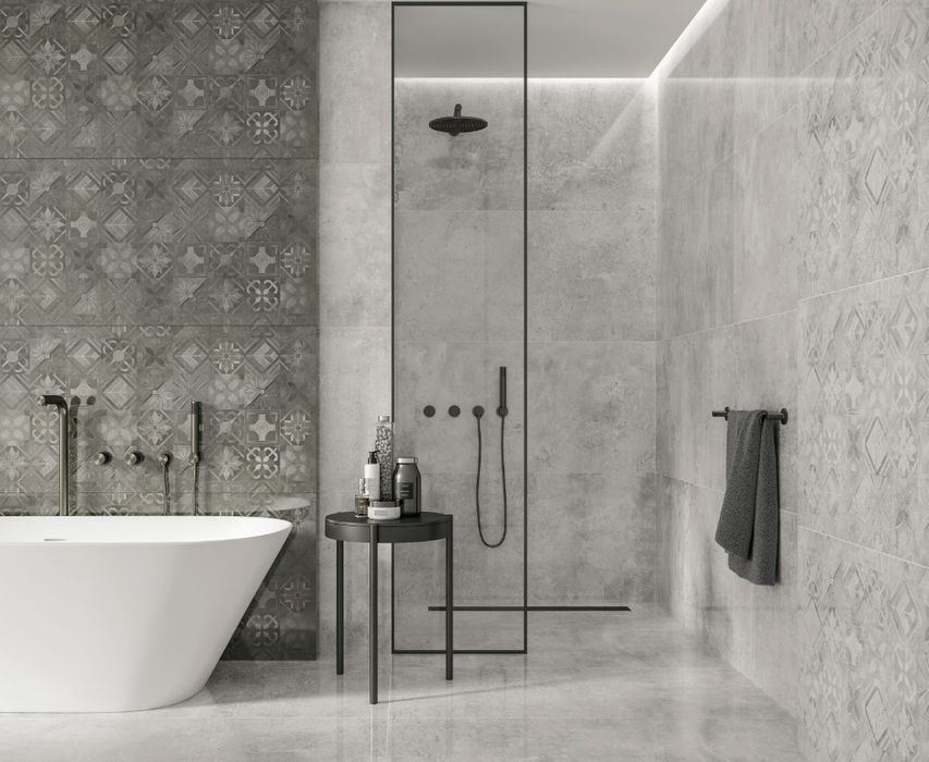 Płytki pozostałości po budowie