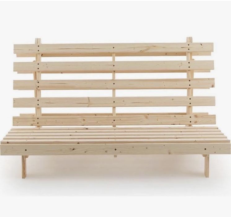 Futon (la redoute): estrutura + colchao+ capa