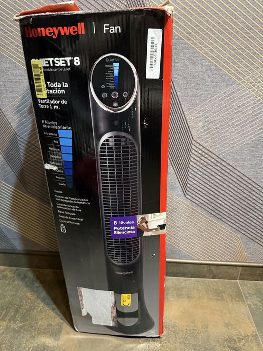 Вентилятор Honeywell QuietSet 8 Whole Room 40" Tower Fan Black, HYF290B