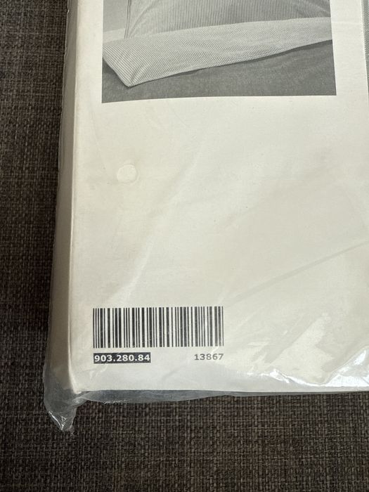 IKEA Пододеяльник и наволочка, серый BLÅVINDA, 903.280.84