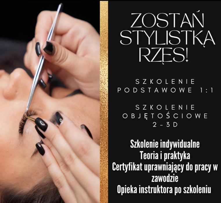 Stylizacja rzęs szkolenie, kurs rzęsy, laminacja brwi i rzęs Toruń